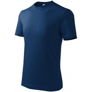 Detské tričko jednoduché, polnočná modrá, 158cm / 12rokov