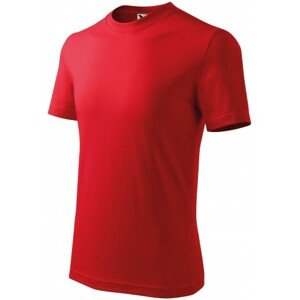 Detské tričko klasické, červená, 134cm / 8rokov