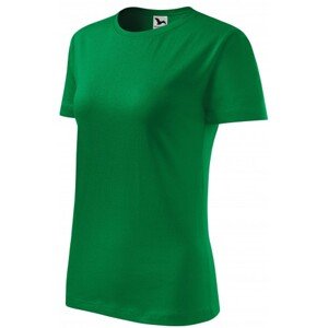 Dámske tričko klasické, trávová zelená, L