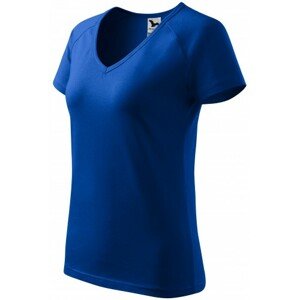 Dámske tričko zúžené, raglánový rukáv, kráľovská modrá, XL