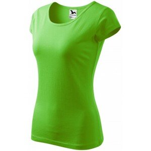 Dámske tričko s veľmi krátkym rukávom, jablkovo zelená, XL