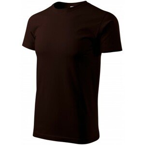 Pánske tričko jednoduché, kávová, XL