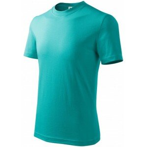 Detské tričko jednoduché, smaragdovozelená, 146cm / 10rokov