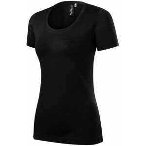 Dámske tričko z Merino vlny, čierna, XL