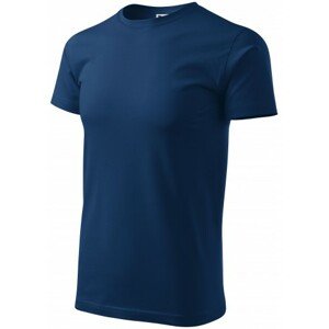 Pánske tričko jednoduché, polnočná modrá, XS