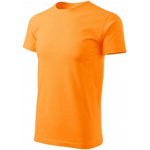 Pánske tričko jednoduché, mandarínková oranžová, XS