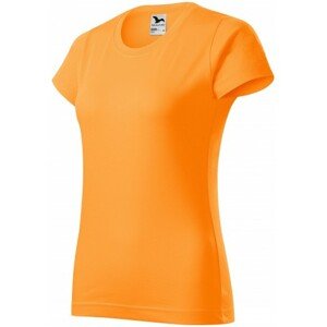 Dámske tričko jednoduché, mandarínková oranžová, XS