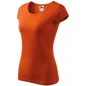 Dámske tričko s veľmi krátkym rukávom, oranžová, XS