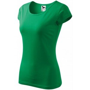 Dámske tričko s veľmi krátkym rukávom, trávová zelená, XS
