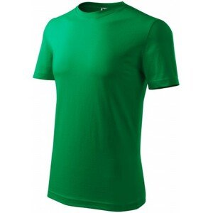 Pánske tričko klasické, trávová zelená, S