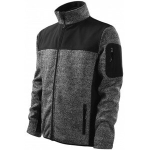 Pánska bunda voľnočasová, knit gray, XL