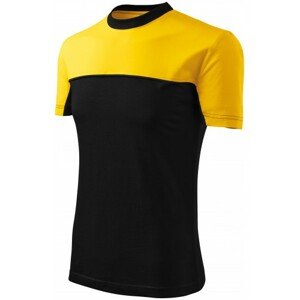 Tričko dvojfarebné, žltá, XL