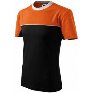Tričko dvojfarebné, oranžová, XL