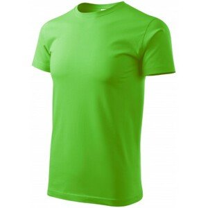 Pánske tričko jednoduché, jablkovo zelená, XS
