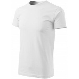 Pánske tričko jednoduché, biela, XS