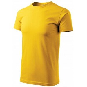 Pánske tričko jednoduché, žltá, XS