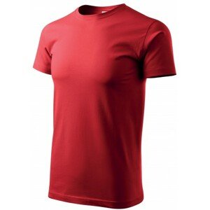 Pánske tričko jednoduché, červená, XS
