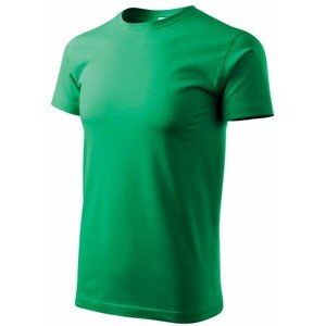 Pánske tričko jednoduché, trávová zelená, S