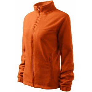 Dámska bunda fleecová, oranžová, L