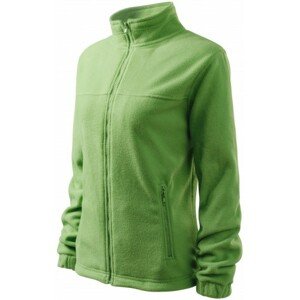 Dámska bunda fleecová, hráškovo zelená, XL