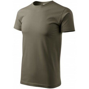 Pánske tričko jednoduché, army, 3XL