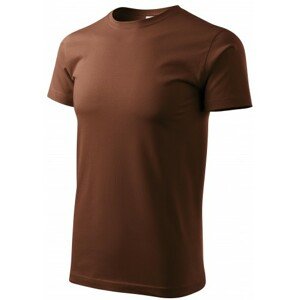 Pánske tričko jednoduché, čokoládová, XL