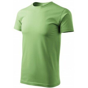 Pánske tričko jednoduché, hráškovo zelená, XS