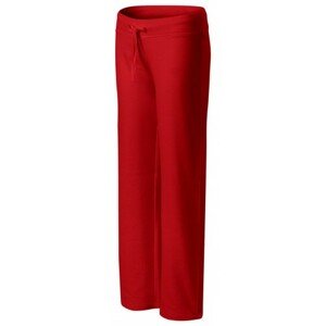 Pohodlné dámske tepláky, červená, XL