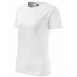 Dámske tričko klasické, biela, XL