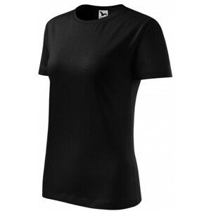 Dámske tričko klasické, čierna, XL