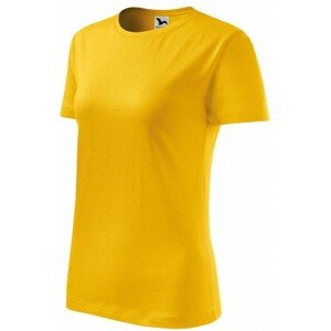Dámske tričko klasické, žltá, XL
