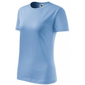 Dámske tričko klasické, nebeská modrá, XL