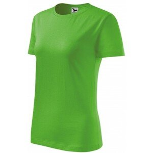 Dámske tričko klasické, jablkovo zelená, XL