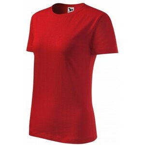 Dámske tričko klasické, červená, XL