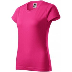 Dámske tričko jednoduché, purpurová, XL