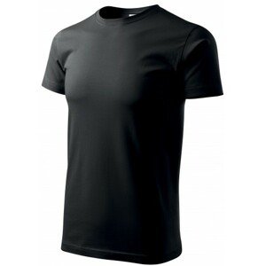 Pánske tričko jednoduché, čierna, 5XL