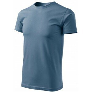 Pánske tričko jednoduché, denim, XL