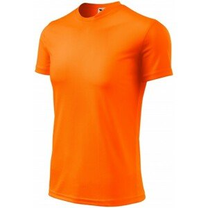 Športové tričko detské, neónová oranžová, 122cm / 6rokov
