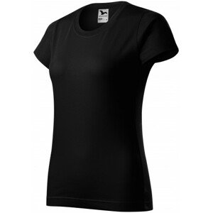 Dámske tričko jednoduché, čierna, XL