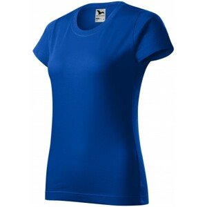 Dámske tričko jednoduché, kráľovská modrá, XS