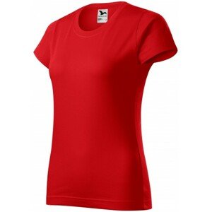 Dámske tričko jednoduché, červená, XS