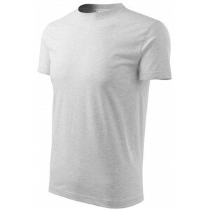 Detské tričko jednoduché, svetlosivý melír, 158cm / 12rokov