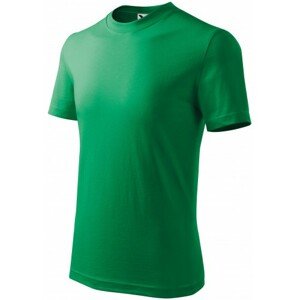 Detské tričko jednoduché, trávová zelená, 158cm / 12rokov