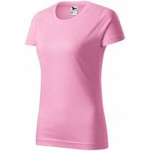 Dámske tričko jednoduché, ružová, XL