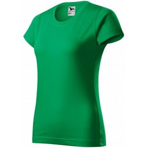Dámske tričko jednoduché, trávová zelená, 2XL