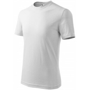 Detské tričko jednoduché, biela, 110cm / 4roky