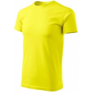 Pánske tričko jednoduché, citrónová, XS