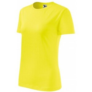 Dámske tričko klasické, citrónová, XL