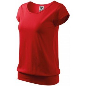Dámske trendové tričko, červená, L