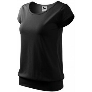 Dámske trendové tričko, čierna, XL